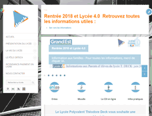Tablet Screenshot of lyceedeck.fr